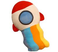 KUKUShining Space Plush, Soft Stuffed Planet Pillow Cute Astronaut Doll Realistic Mars Spaceship Plushie Toy for Learning Planet(Red)