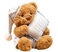 KUKUShining Teddy Bear Plush Toy, Cute Stuffed Animal Bears Dolls Soft With Hat Plushie for Birthday Gift Adults(Blue)