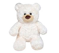 KUKUShining Teddy Bear Plush Toy, Soft Cute Stuffed Animal Dolls Kawaii Bears Plushies for Kids Adults Christmas(White)