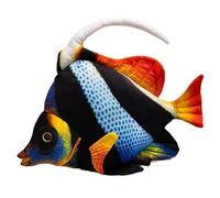 KUKUShining Tropical Fish Plush, Cuddly Stuffed Animal Angelfish Collection Marine Plushie Toy Soft Snuggly Playtime Companions(Red)