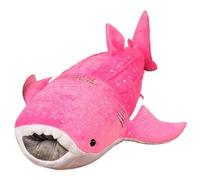 KUKUShining Whale Plush, Soft Cuddly Stuffed Animal Shark Throw Pillow Big Fish Doll Sea Creatures Plushie Toy Birthday Gift for Childrens(Pink,55cm/21.65in)