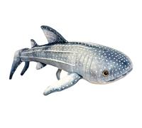 KUKUShining Whale Shark Plush, Realistic Stuffed Animal Living Ocean Pillow Soft Wild Sea Life Sharks Plushie Toy Gifts for Kids
