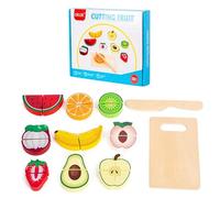 KUKUTrue Montessori Toy 2 3 4 5 Years, Educational Toys for 2-3 Year Olds, Toddler Toys, Play Food, Wooden Food for Play Kitchen, Gift 2-5 Kids Boys Girls