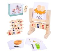 KUKUTrue® Montessori Toy 3 4 5 6 Years, Alphabet Word Toys, Educational Toys 3+ Year Olds, Learning Resources for 3 Year Olds, Alphabet Puzzle, Gift 3-6 Kids Boys Girls