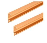 KUKUUU 2 Packs Hidden G-Shape Closet Handle Finger Edge Drawer Pull Knobs(Gold,500mm)