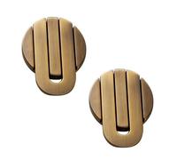 KUKUUU 2 Pcs Cabinet Drawer Pulls Handle Door Knobs(Bronze,S)
