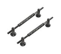 KUKUUU 2 Pcs Drawer Pulls Handle Cabinet Cupboard Knobs Hardware(Black,Hole Pitch 128mm)