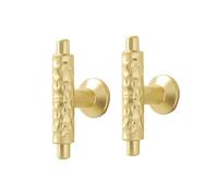 KUKUUU 2 Pcs Drawer Pulls Handle Cabinet Cupboard Knobs Hardware(Copper,T-Single Hole)