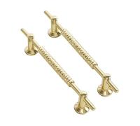 KUKUUU 2 Pcs Drawer Pulls Handle Cabinet Cupboard Knobs Hardware(Gold,Hole Pitch 128mm)