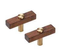KUKUUU 2 Pcs Furniture Wood Drawer Pulls Handles(Length 55mm)