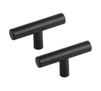 KUKUUU 2 Pcs Wardrobe Door Drawer Pull Handle Aluminum Alloy Cupboard Handle Table Kitchen(Length 60mm)