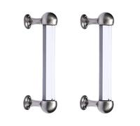 KUKUUU 2pcs Modern Crystal Drawer Pulls Handle Hardware(115mm)