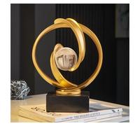 KUKUUU Abstract Art Statue Modern Good Luck Sculptures Table Decorations Gifts(Gold)