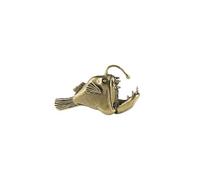 KUKUUU Brass Miniature Fish Figurines Sea Animal Statue Sculpture Collection Crafts Home Desktop Ornament Decor