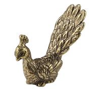 KUKUUU Brass Peacock Figurine Statue