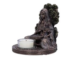 KUKUUU Candlestick Celtic Goddess Figurine Sculpture Statue Ornaments Home Desktop Decoration