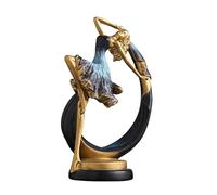 KUKUUU Dancing Girl Statue Art Figurine Living Room Bedroom Book Shelf Decoration(B)