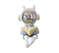KUKUUU Desktop Astronaut Figurine Statue For Desk Bedroom Bookshelf Home Decor Gift(Reading)