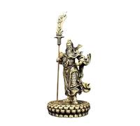 KUKUUU Guan Yu Statue Figurines Feng Shui Lucky Home Office Decoration Gifts(Style1)
