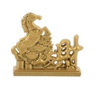 KUKUUU Horse Figurine Fengshui Statue Sculpture Home Living Room Desk Ornaments Decoration