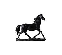 KUKUUU Horse Statue Successful Ornaments Desktop Crafts Ornaments Home Living Room Room Decorations(Black,Walking Horse)