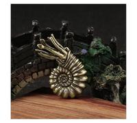 KUKUUU Miniatures Brass Nautilus Statues Sea Animal Figurines Office Desktop Ornaments Tea Pets
