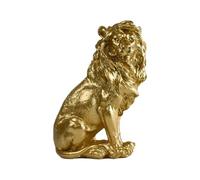 KUKUUU Modern Lion Statue Sculpture Ornament Table Office Living Room Decoration(Gold)