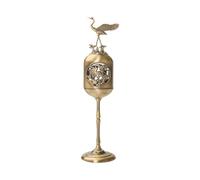 KUKUUU Tea Table Miniature Alloy Statue Home Office Tabletop Decoration Gift(Big crane)