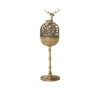 KUKUUU Tea Table Miniature Alloy Statue Home Office Tabletop Decoration Gift(Deer)