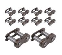 Kukyller 10PCS 25h Chain Master Link Chain Master Connector Link Roller Bike Chain Links Standard Connecting Split Links for DIY Maintenance and Repair on Electric Scooters Mob