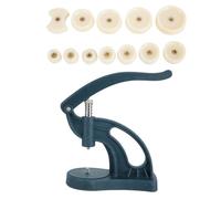 Kukyller 13PCS Watch Case Press, Watch Back Case Closer Battery Replacement Tool Kit Watchr Repair Tool with 12 Fitting Dies for 18 to 50mm Circular Dials