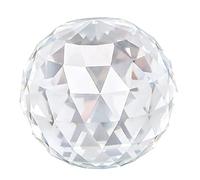 Kukyller 1Pcs 60/80mm Clear Prisms Ball, Clear Cut Crystal Sphere Faceted Gazing Glass Ball Prisms Sun Catcher for Home Hotel Photography Decoration (80MM/3.15in)