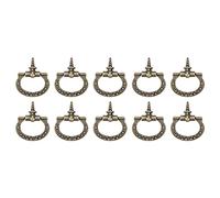 Kukyller 20PCS Mini Pull Handles, Antique Mini Cabinet Pulls Self Tapping Screw Knob Handle Furniture Hardware for Jewellery Box