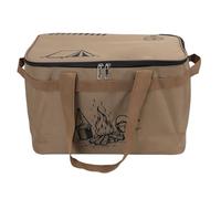 Kukyller 23l Tactical Camping Storage Bag, 900d Oxford Fabric Foldable Camping Equipment Cookware Organizer Multi Compartments for Outdoor Picnic Hiking Khaki 38x24x25cm