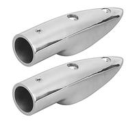 Kukyller 2PCS Boat Handrail End 316 Stainless Steel Marine Hand Rail End Mount Hardware Fitting Accessory for Marine Boat