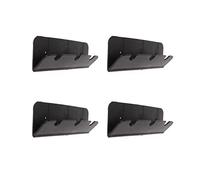Kukyller 4PCS Boat Seat Hook Clips Brackets Mountings, Inflatable Boat Seat Hook Clip Bracket for Rubber Dinghy Raft Yacht (Black)