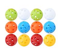 Kukyller 72mm 26 Holes Practice Golf Balls Golf Training Airflow Hollow Ball Plastic Golf Training Balls Training Golf Balls for Driving Range Swing Practice Home Use Pet Play