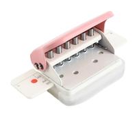 Kukyller Hole Puncher,26,30,20 Hole Paper Puncher A4 B5 A5 Loose Leaf Manual Punching Machine for Crafting Paper Crafts Office and Studio,Pink