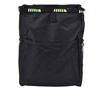 Kukyller Leak Proof Travel Car Trash Bag, Hanging Car Trash Can with Storage Pockets, Water Proof Foldable Oxford Fabric Auto Litter Bin with Lid and Pockets Black 10.2x5.5x13.8in