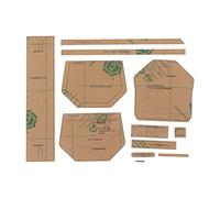 Kukyller Leather Templates,Shoulder Bag Acrylic Template Pattern Wallet Leather Pattern Use for DIY Bags Craft,Quilting,Sewing