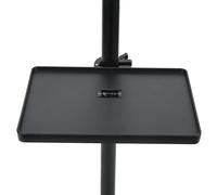 Kukyller Microphone Stand Tray, Mic Stand Tray Clamp On Utility Shelf for Stage Control Room