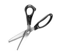 Kukyller Pinking Shears for Fabric Cutting, 23cm Long Round or Triangle Edge Scalloped Scissors Decorative Edge Scissors for Home (5mm)