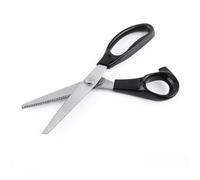 Kukyller Pinking Shears for Fabric Cutting, 23cm Long Round or Triangle Edge Scalloped Scissors Decorative Edge Scissors for Home (3mm)