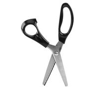 Kukyller Pinking Shears for Fabric Cutting, 23cm Long Round or Triangle Edge Scalloped Scissors Decorative Edge Scissors for Home (7mm)