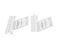 Kukyller Quilting Ruler, 18inch Diamond Rule Diamond DIY Tools for Sewing Cutting Creative Ruler Grids Quilt Rulers