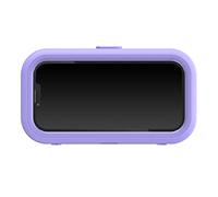 Kukyller Shower Phone Holder 360 Degree Rotatable Retractable Adjustable Shower Case Holder Bathroom Wall Phone Mount Stand Water Proof Anti Fog Shower Case Accessories Punch Free (Purple)