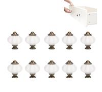 Kukyller Vintage Cabinet Knobs, 10PCS Lantern Shaped Antique Dresser Pulls Reusable Plastic and Alloy Door Pull Handle for Home Decoration