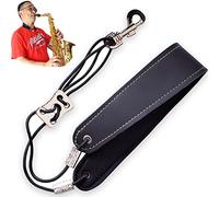 KUKYO Saxophone Neck Strap Professional Saxophone Harness Leather Padded Soft Neck Sling For Baritone Alto Tenor Soprano,Good for serious saxophone player. gift