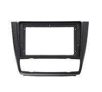 KULACA Car Stereo Frame for BM-W 1-Series E88 E82 E81 E87 2004-2011, 9 inch Double DIN Radio Fascia Audio Head Unit GPS Navigation Facia Adaptor Install,DVD Trim Face Panel Bezel,Auto AC