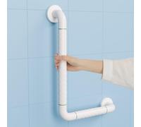 KULACO Grab Bars for Seniors, Shower Handle, Stainless Steel Bath Handle, Non-Slip Safety Handle, 30 x 45 cm, Safety Handle, L-shaped Wall Grab Handrail for Toilet, Bathtub, Stair Handrail